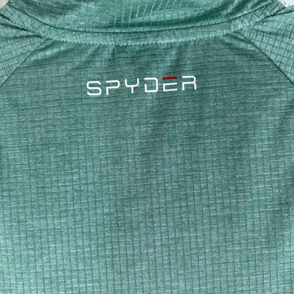 Spyder Active Mens Small 1/4 Zip Pullover Bundle Blue Green Stretch Gym - Picture 11 of 14